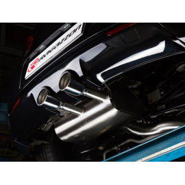 Silencioso trasero en acero inox Volkswagen Golf Mk6 / R 2.0TSI (199kW) ø76mm 2010 - 2012