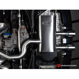 Silencioso trasero en acero inox Volkswagen Golf Mk6 / R 2.0TSI (199kW) ø76mm 2010 - 2012
