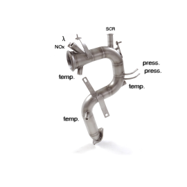 Tramo supresor catalizador + Tramo supresor filtro antipartículas Jeep 2.0MJT 4WD (103kW ) 08/2018 - 2020