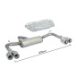 Escape trasero doble en acero inox Alfa Romeo GIULIETTA(940) 1.6JTDM2 (88KW) 2015 - 2018