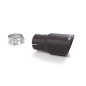 Cola De Escape Redonda 80mm Con Diámetro Interior 50,5 mm Sport Line black