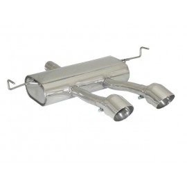 Escape trasero en acero inox con salidas redondas centrales Alfa Romeo GIULIETTA(940) 2.0JTDM2 (103/125KW) 2010 - 2013