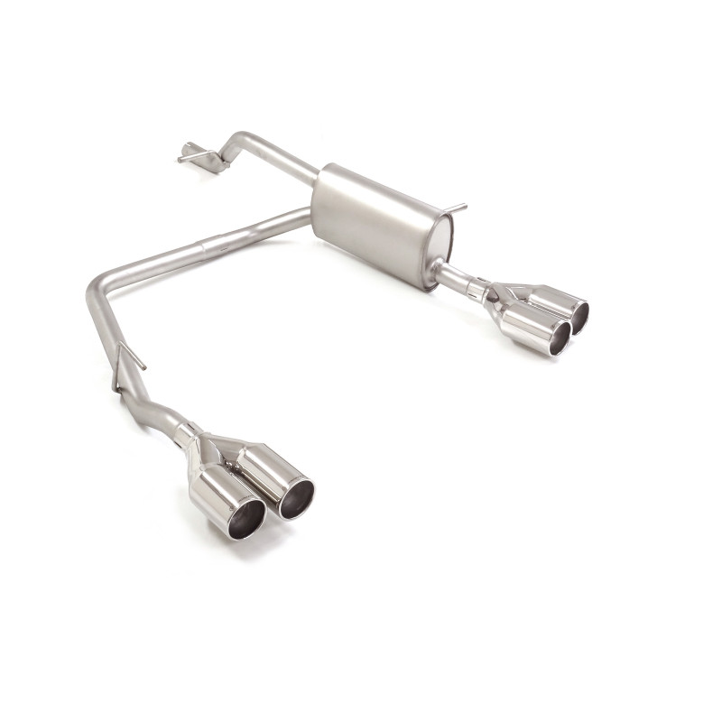 Silencioso trasero doble en acero inox Alfa Romeo Junior 1.2 Hybrid (100kW) 2024 - Hoy