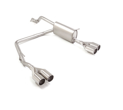 Silencioso trasero doble en acero inox Alfa Romeo Junior 1.2 Hybrid (100kW) 2024 - Hoy