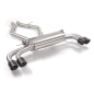 Silencioso trasero doble en acero inox Con valvulas Alfa Romeo Giulia(952) 2.9 Bi-Turbo (375kW) Quadrifoglio 11/2020 - Hoy