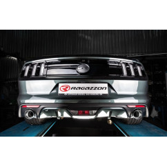 Línea de escape en acero inox con valvulas Ford Mustang VI COUPÉ 5.0 V8 GT (310KW) Ø76MM 2015 - 2017