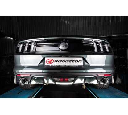 Línea de escape en acero inox con valvulas Ford Mustang VI COUPÉ 5.0 V8 GT (310KW) Ø76MM 2015 - 2017