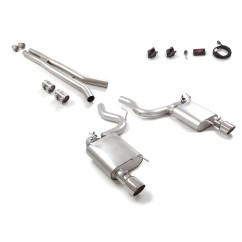 Línea de escape en acero inox con valvulas Ford Mustang VI COUPÉ 5.0 V8 GT (310KW) Ø76MM 2015 - 2017
