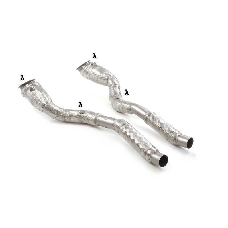 Downpipe - Tramo supresor catalizador en acero inox Ferrari 812 Superfast Coupé 6.5 V12 (588kW) 2017 - Hoy