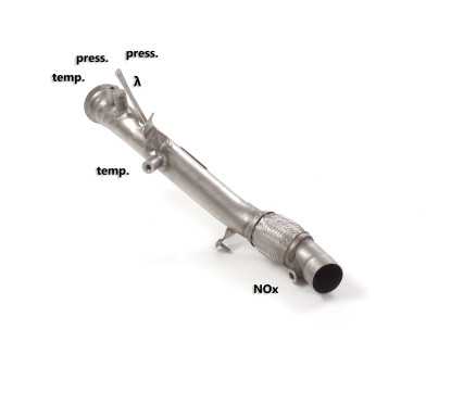 Downpipe tramo supresor catalizador + supresor FAP BMW Série1 F20 116d (85kW - B37) 07/2018 - 2019