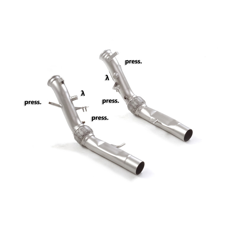 Downpipe Tramo de supresor catalizador + supresor del FAP Alfa Romeo Stelvio Quadrifoglio 2.9 Bi-Turbo (375kW) 2017 - Hoy