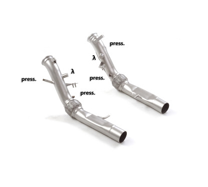 Downpipe Tramo de supresor catalizador + supresor del FAP Alfa Romeo Stelvio Quadrifoglio 2.9 Bi-Turbo (375kW) 2017 - Hoy