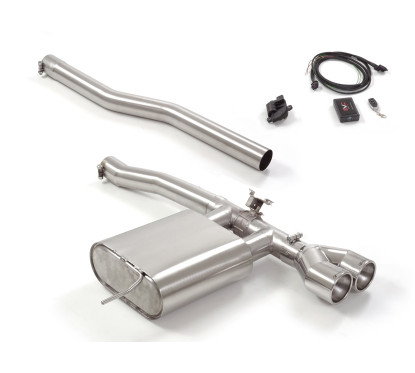 Silencioso trasero en acero inox con valvulas Mini F57 JCW 2.0 (170kW) 11/2020 - 2024