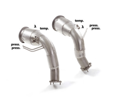 Downpipe Catalizador deportivo 200cpsi en acero inox Audi RS7 (typ F2 - C8) Sportback 4.0TFSI Quattro (441kW) 2020 - Hoy