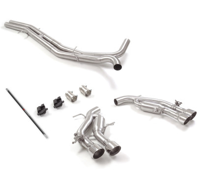 Tramo intermedio + Silencioso trasero doble con valvula Audi RS7 (Typ F2 - C8) Sportback 4.0TFSI Quattro (441kW) 2020 - Hoy