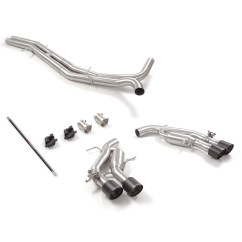 Escape trasero con valvula + tramo intermedio en inox Audi RS7 (Typ F2 - C8) Sportback 4.0TFSI Quattro (441kW) 2020 - Hoy