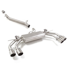 Tramo intermedio en acero inox + Silencioso trasero doble Audi S3 (Typ 8Y) S3 Sedan Quattro 2.0TFSI (245kW) 04/2024 - Hoy
