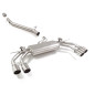 Tramo intermedio en acero inox + Silencioso trasero doble Audi S3 (Typ 8Y) S3 Sedan Quattro 2.0TFSI (245kW) 04/2024 - Hoy
