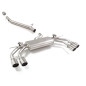 Tube intermédiaire en inox + Silencieux arrière duplex Audi S3 (Typ 8Y) S3 Sedan Quattro 2.0TFSI (245kW) 04/2024 - Aujourd'hui
