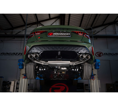 Tramo intermedio en acero inox + Silencioso trasero doble Audi S3 (Typ 8Y) S3 Sedan Quattro 2.0TFSI (245kW) 04/2024 - Hoy