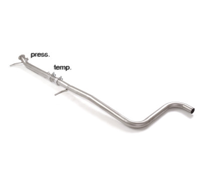 Tramo intermedio silencioso para supresor filtro OPF / GPF en acero inox Ford  fiesta Mk8 1.0 Ecoboost (70kW) 2019 - 2021