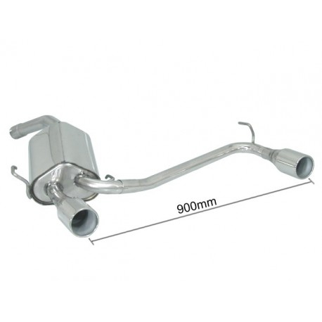 Silencioso trasero doble en acero inox Ragazzon Alfa Romeo GT 1.9JTD (110KW) 2004 -2010 / 1.9JTDM (110KW) 2006 - 2010 Silencioso trasero doble en acero inox Ragazzon Alfa Romeo GT 1.9JTD (110KW) 2004 -2010 / 1.9JTDM (110KW) 2006 - 2010