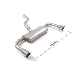 Silencieux arrière duplex Ford Focus Mk4 1.5 Ecoboost (110kW / 134kW - Multilink) 2018 - 2022
