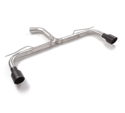 Tubo trasero grupo n doble acero inox Volkswagen Golf Mk8 2.0GTi (180kW) 76mm 2020 - 2024