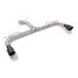 Tubo trasero grupo n doble acero inox Volkswagen Golf Mk8 2.0GTi (180kW) 76mm 2020 - 2024