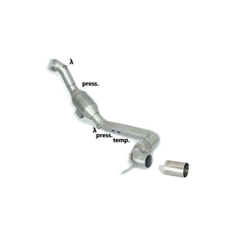 Catalizador deportivo 200cpsi Acero Inox Ford Mustang VI Coupé 2.3I ECOBOOST (233/ 213KW) 2015 - 2020