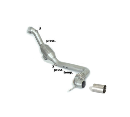 Catalizador deportivo 200cpsi Acero Inox Ford Mustang VI Coupé 2.3I ECOBOOST (233/ 213KW) 2015 - 2020