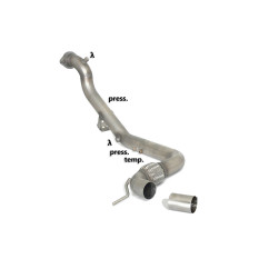 Tubo supresor catalizador acero inox Ford Mustang VI Coupé 2.3I ECOBOOST (233 / 213KW) 2015 - 2020