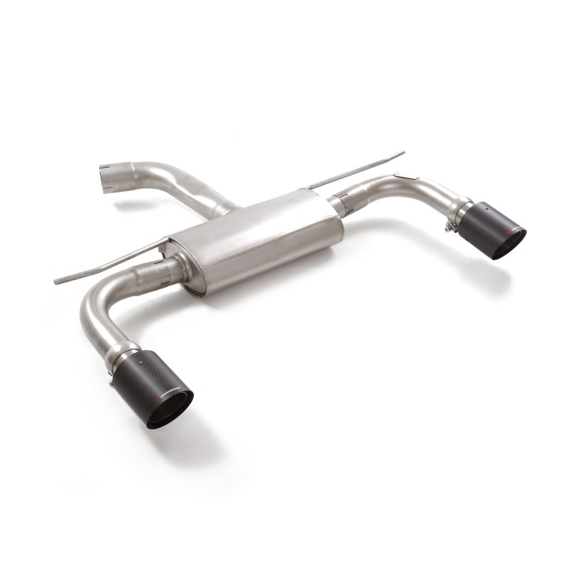 Silenciador trasero doble en acero inox Volkswagen Golf Mk8.5 2.0GTI (195kW) 70mm 04/2024 - Hoy