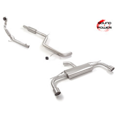 Tramo supresor catalizador + Tramo intermedio + Silencioso Volkswagen Golf Mk8.5 2.0GTI (195kW) 70mm 04/2024 - Hoy