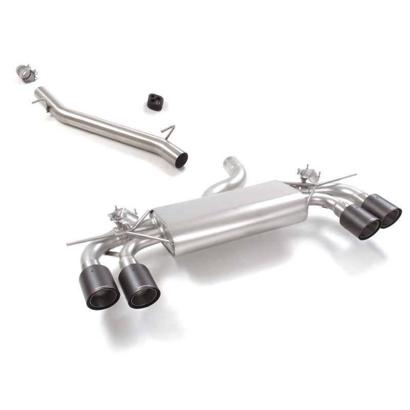 Tramo intermedio + Silencioso Trasero salidas redondas Volkswagen Golf Mk8.5 (typ CD) R 2.0TSI 4motion (245kW) 02/2024 - Hoy