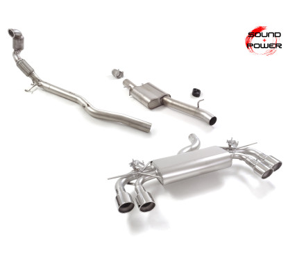 Catalizador deportivo + Tramo intermedio + Silencioso Volkswagen Golf Mk8.5 (typ CD) R 2.0TSI 4motion (245kW) 02/2024 - Hoy