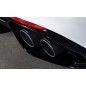Silencioso trasero doble en acero inox Sport Line Black Alfa Romeo Giulia(952) 2.0 TURBO (147KW) 2016 - Hoy