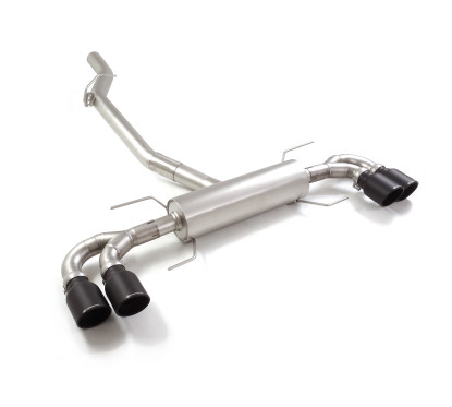 Posteriore inox sdoppiato con terminali rotondi Alfa Romeo Giulia(952) 2.0 Turbo Q4 Veloce (206kW) 2016 - Oggi