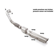 Tramo supresor catalizador en acero inox con eliminazione FAP Audi RS3 (Typ 8Y - GY) Sedan 2.5TFSI Quattro (294kW) 2021 - Hoy
