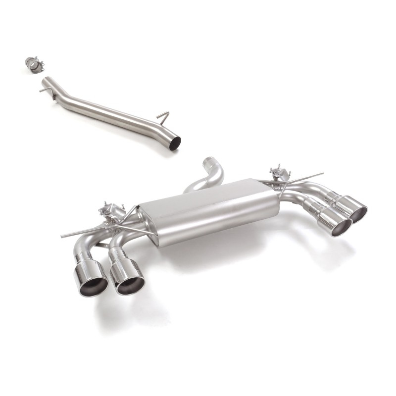 Tramo intermedio en acero inox + Silencioso trasero doble Audi S3 (Typ 8Y) S3 Sportback Quattro 2.0TFSI (245kW) 04/2024 - Hoy