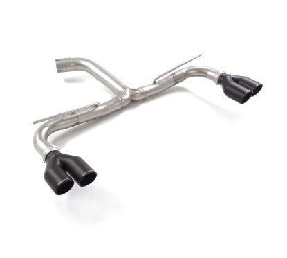 Tramo trasero Grupo N doble salidas redondas Sport Line Black en inox Cupra Leon (KL) 2.0TSI (221kW) 07/2024 - Hoy