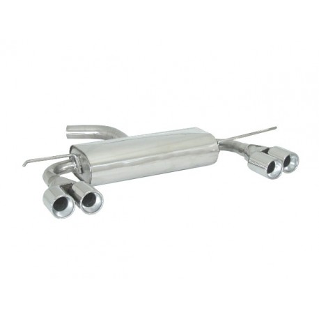 Silencioso trasero doble acero inox Audi A3 SPORTBACK 1.9TDI DPF (77KW) - 2.0TDI DPF (103KW) 06/2005 - 2013