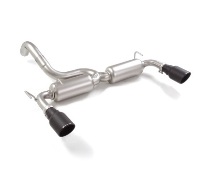 Escape trasero doble en acero inox ABARTH 500 / 595 1.4TJET (99/118KW) 07/2008 - 2016