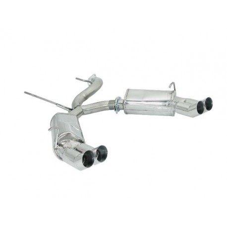 Silencioso trasero doble en acero inox Dtm Alfa romeo GTV(916) / SPIDER T.S. 1.8I 16V (106KW) - 2.0 16V (110/114KW) 1995 - 2006