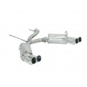 Silencioso trasero doble en acero inox Dtm Alfa romeo GTV(916) / SPIDER T.S. 1.8I 16V (106KW) - 2.0 16V (110/114KW) 1995 - 2006