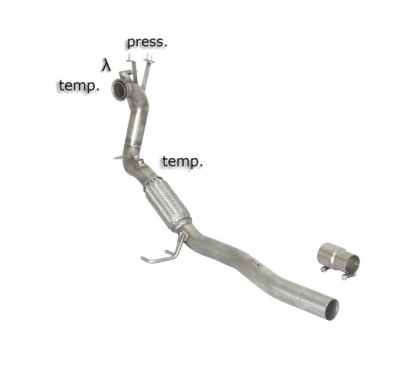 Tramo supresor catalizador + Tramo supresor FAP Volkswagen Passat Mk6 (typ 3C - B6 / B7) 2005 2.0TDi (103kW) 2011 - 2014