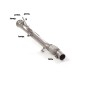 Tramo supresor catalizador + Tramo supresor filtro antipartículas BMW Serie 1 F21 116d (85kW - B37) 07/2018 - 2019