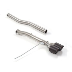 Tramo trasero en acero inox con salidas redondas Carbon Shot Mini F57 Cooper S (131kW) 11/2020 - 2024