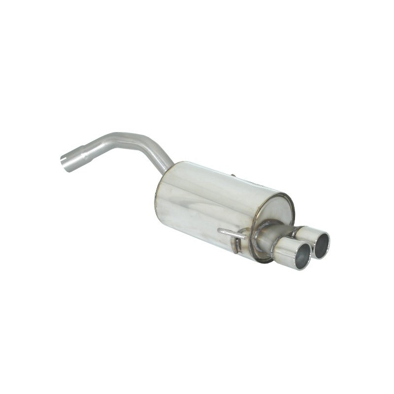 Posteriore inox con terminali Alfa Romeo 147 1.6 16V (77/88KW) - 2.0 16V (110KW) - 2.0 SELESPEED 2000-10/2004