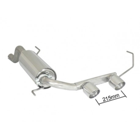 Silencioso trasero en acero inox Alfa Romeo MiTo(955) 1.3 JTDM (66KW) 09/2008 - 2010 Ragazzon